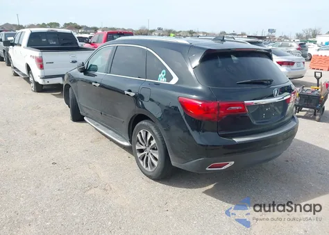 2014 Acura Mdx Technology Package z USA, uszkodzony, nr VIN 5FRYD3H44EB019187